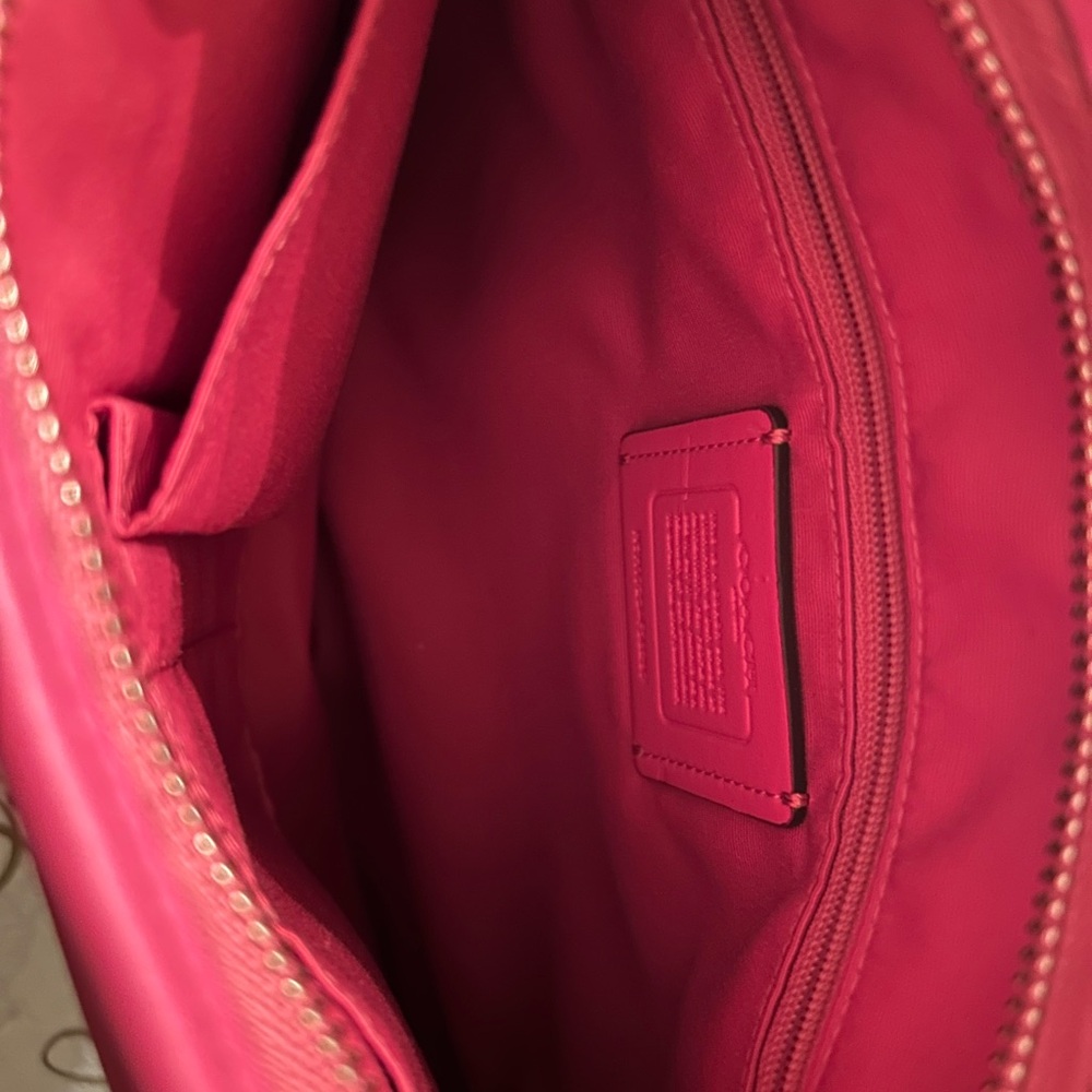 Coach Signature Brown and Pink Crossbody Bag - Picture 4 of 8